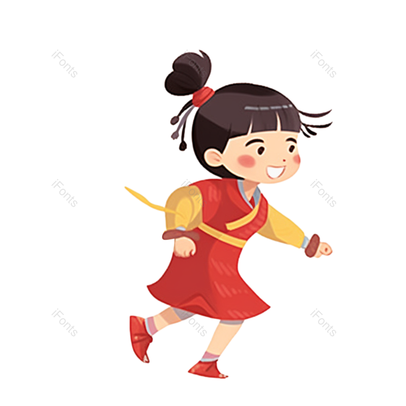 儿童节图片,卡通元素,奔跑PNG,儿童免抠素材